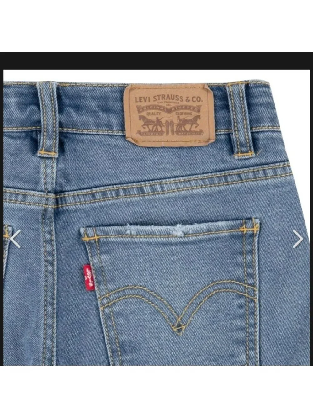 Levis Shorts - Denim - Like New Worn Once Blue Jean Short youth Size 12